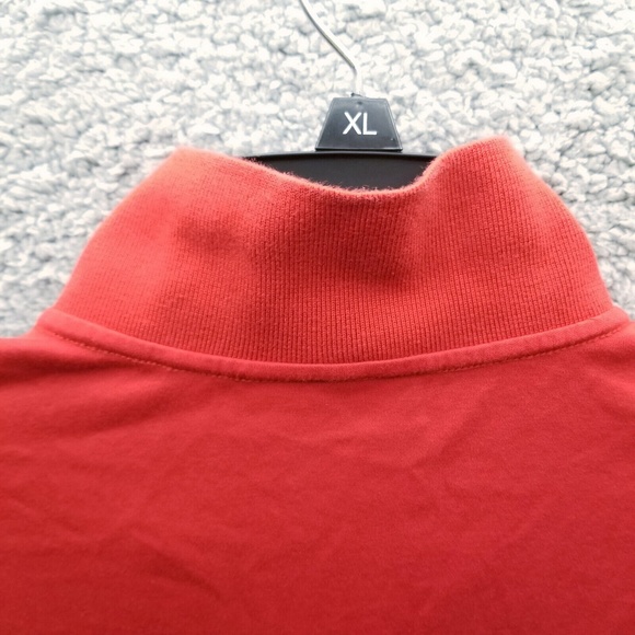 Murano Men's L Liquid Luxury Red Short Sleeve Polo 100% Cotton 47" 27.25" 10" - Picture 10 of 10